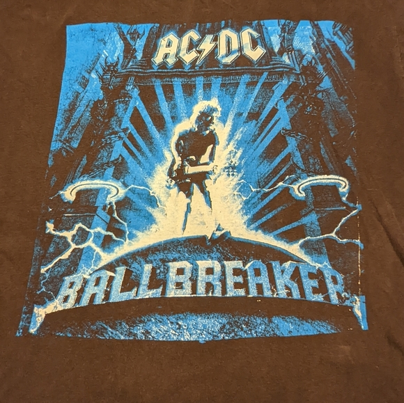100% Original Vintage AC/DC Ball breaker/ Hard as a Rock Contert T-Shirt - Picture 2 of 7